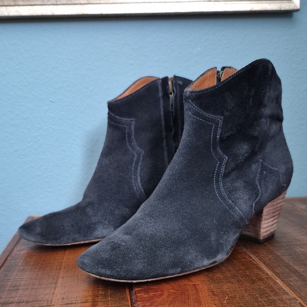 Isabel Marant Dicker Suede Ankle Boots
